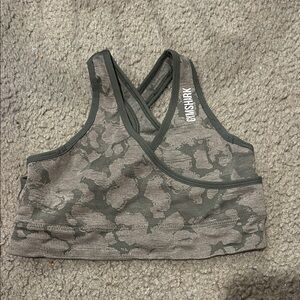 Gymshark Camo Print Sports Bra